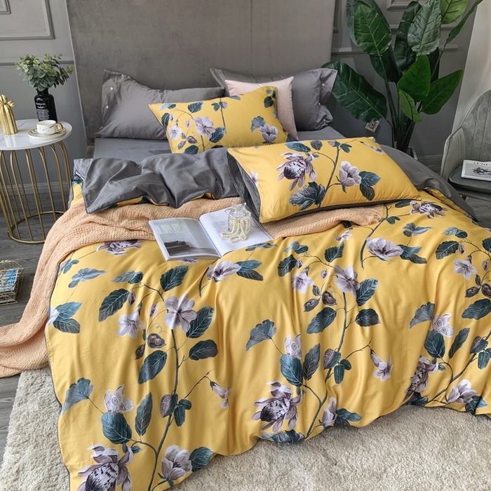 91家纺网 家纺一手货源 找家纺 优然居家纺 2025新款60支数码印花麻绳款四件套 年华