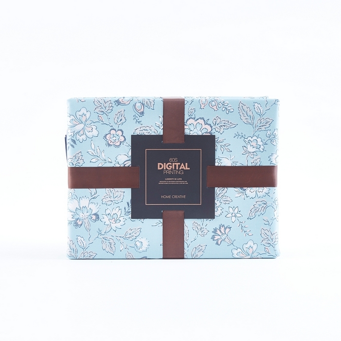 91家纺网 家纺一手货源 找家纺 优然居家纺 2025新款60支数码印花麻绳款四件套 陌上花开