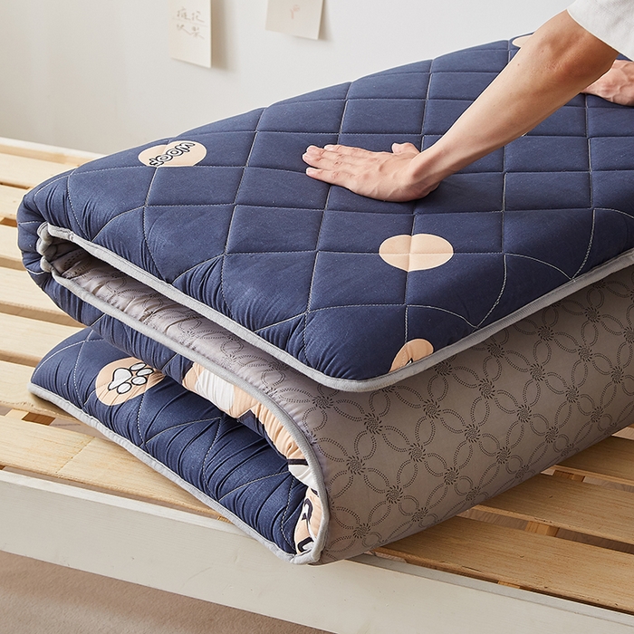 91家纺网 家纺一手货源 找家纺 暖季家纺 2025新款磨毛印花亲肤学生床垫 柯基