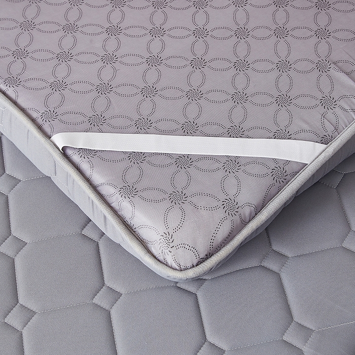 91家纺网 家纺一手货源 找家纺 暖季家纺 2025新款磨毛印花亲肤学生床垫 高级灰