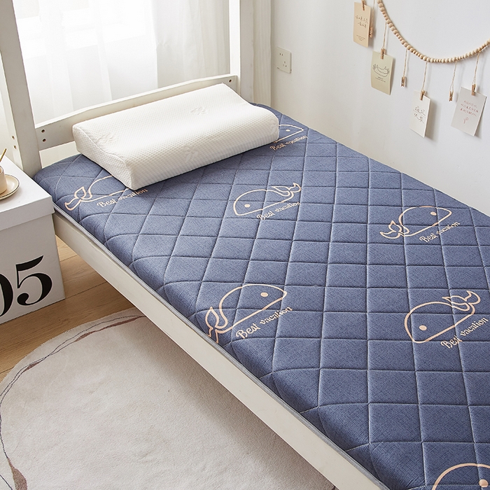 91家纺网 家纺一手货源 找家纺 暖季家纺 2025新款磨毛印花亲肤学生床垫 海中王