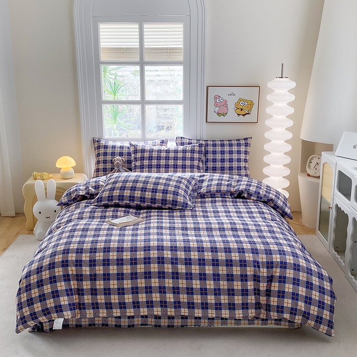 91家纺网 家纺一手货源 找家纺 友承家纺 2025新款芦荟棉亲肤四件套 百宝格