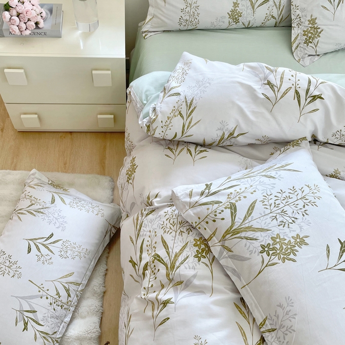 91家纺网 家纺一手货源 找家纺 合纵跨境工厂 2025新款40支纯棉跨境外贸JIT一件代发TEMU亚马逊希音包过核价-全棉印花四件套  森中草木