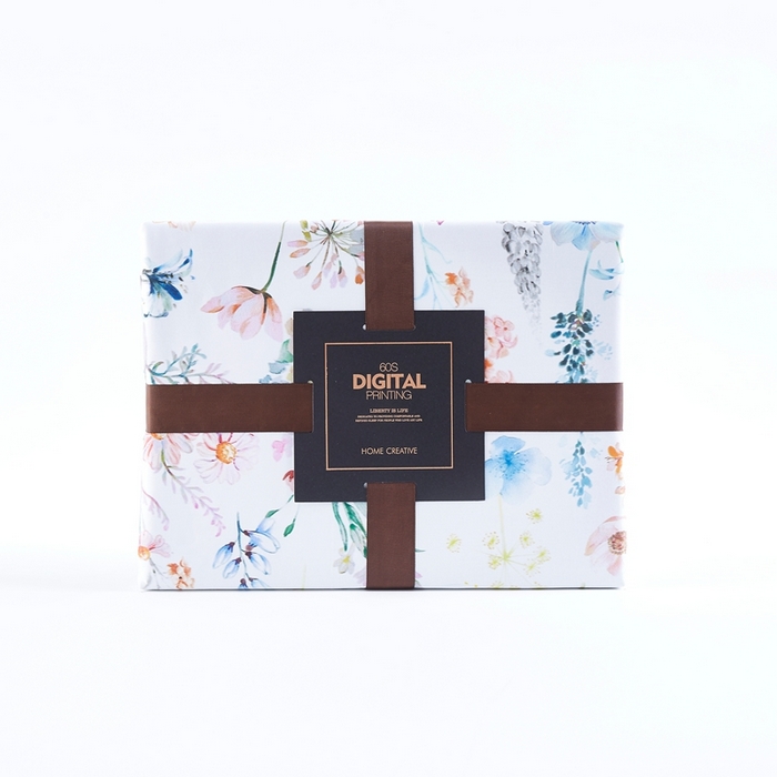 91家纺网 家纺一手货源 找家纺 优然居家纺 2025新款60支数码印花麻绳款四件套 花影佳人