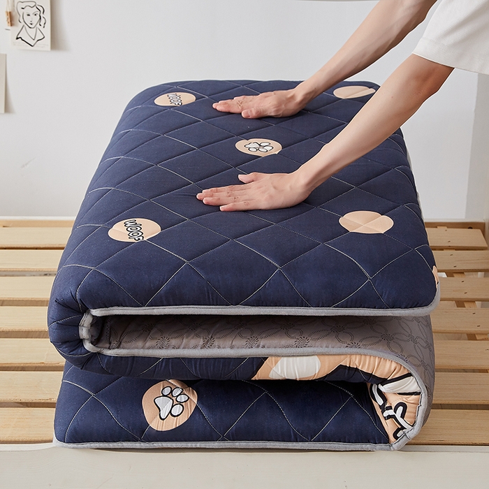 91家纺网 家纺一手货源 找家纺 暖季家纺 2025新款磨毛印花亲肤学生床垫 柯基