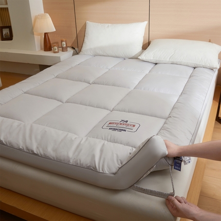 91家纺网 家纺一手货源 找家纺 招财星2店仓储 2025新款酒店床垫学生宿舍单人床褥超厚榻榻米垫子不塌陷带质检报告买家秀 7A抗菌床垫-星辰灰