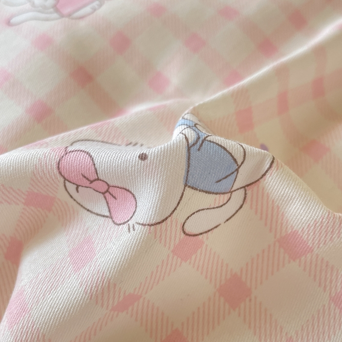 91家纺网 家纺一手货源 找家纺 吉象家纺 2025新款12868高支密全棉印花学生季三件套 甜美梦境