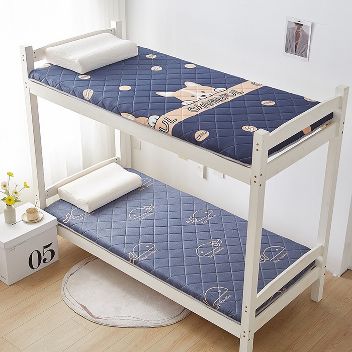 91家纺网 家纺一手货源 找家纺 暖季家纺 2025新款磨毛印花亲肤学生床垫 柯基