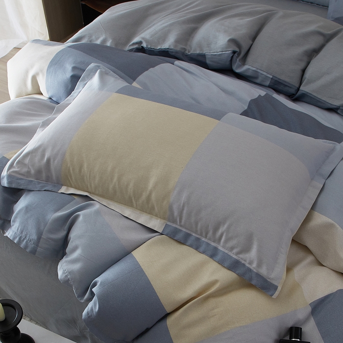 91家纺网 家纺一手货源 找家纺 合纵跨境工厂 2025新款40支纯棉跨境外贸JIT一件代发TEMU亚马逊希音包过核价-全棉印花四件套  布洛尼-灰