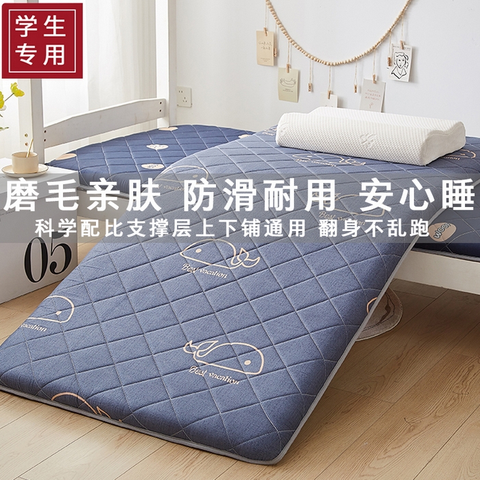 91家纺网 家纺一手货源 找家纺 暖季家纺 2025新款磨毛印花亲肤学生床垫 海中王