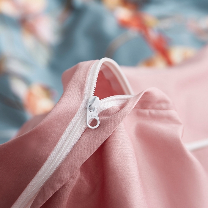 91家纺网 家纺一手货源 找家纺 优然居家纺 2025新款60支数码印花麻绳款四件套 鸟语花香