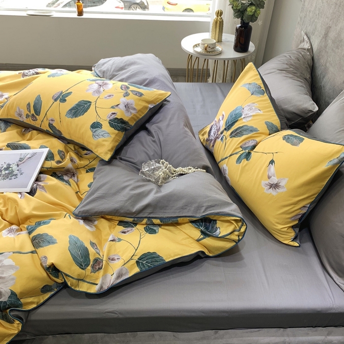 91家纺网 家纺一手货源 找家纺 优然居家纺 2025新款60支数码印花麻绳款四件套 年华