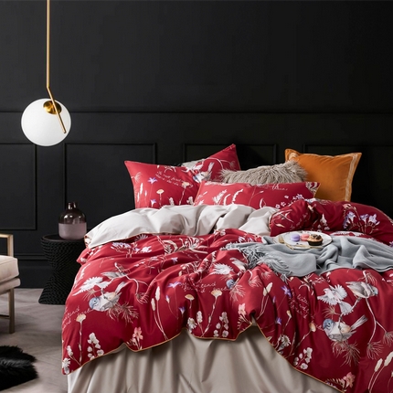 91家纺网 家纺一手货源 找家纺 （总）优然居家纺 2025新款60支数码印花麻绳款四件套