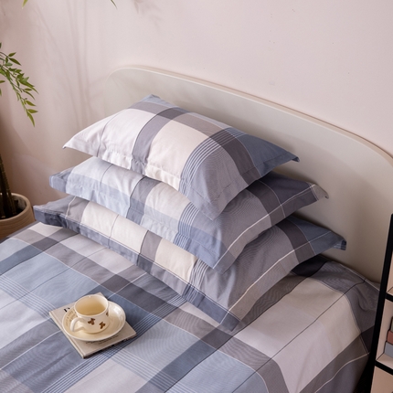 凌云家纺 2025新款A类13372全棉小清新印花信封枕套 布莱格