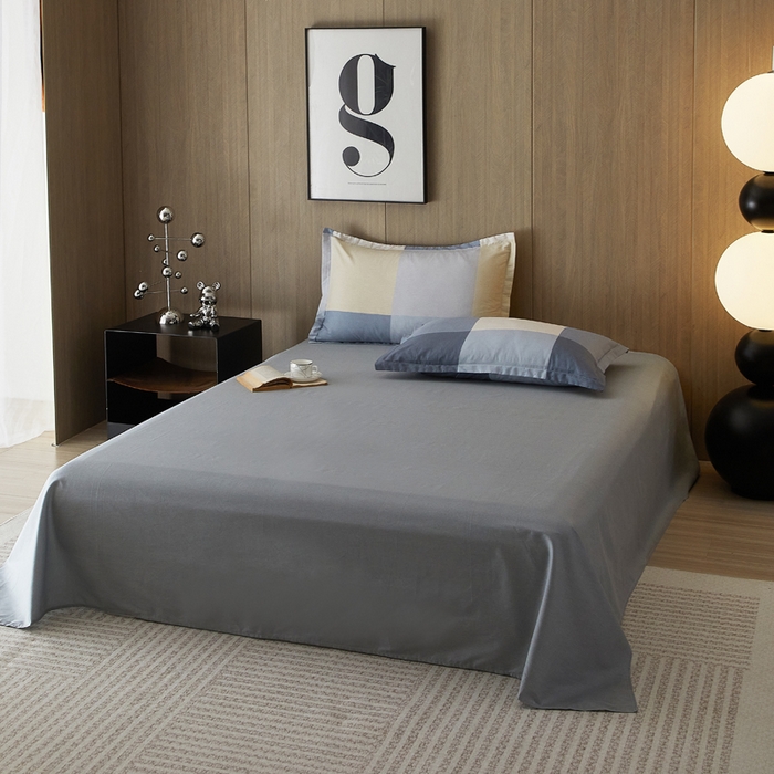 91家纺网 家纺一手货源 找家纺 合纵跨境工厂 2025新款40支纯棉跨境外贸JIT一件代发TEMU亚马逊希音包过核价-全棉印花四件套  布洛尼-灰