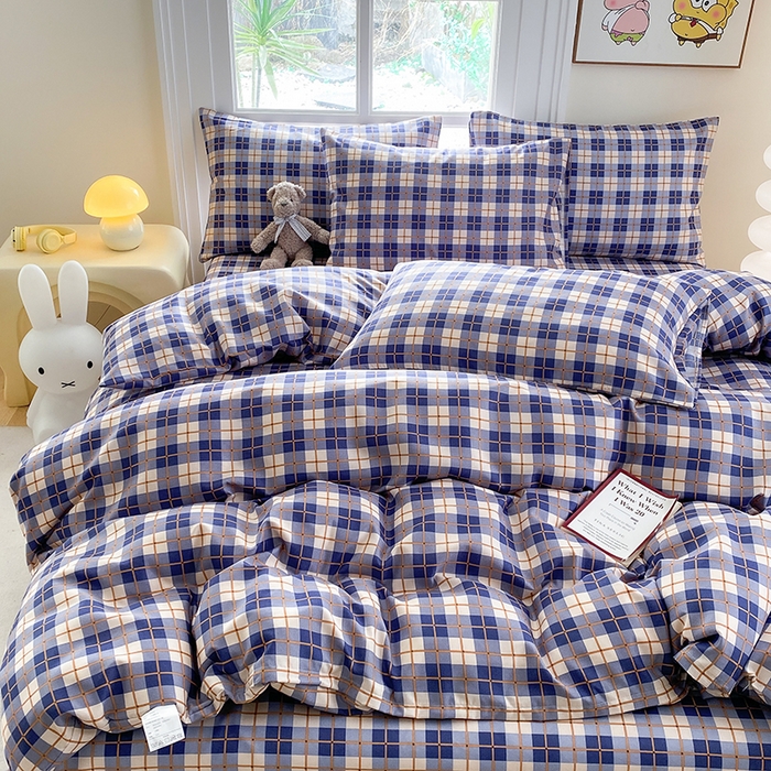 91家纺网 家纺一手货源 找家纺 友承家纺 2025新款芦荟棉亲肤四件套 百宝格