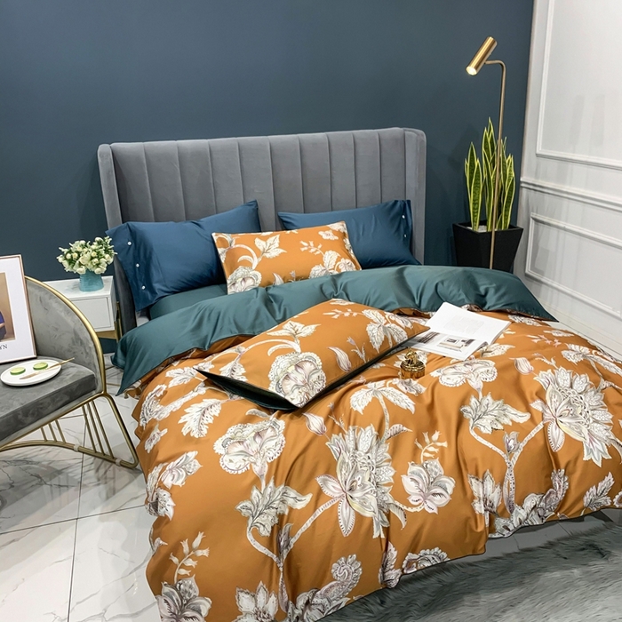 91家纺网 家纺一手货源 找家纺 优然居家纺 2025新款60支数码印花麻绳款四件套 雅致咖