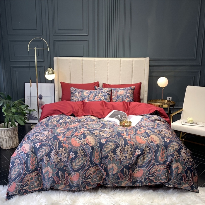 91家纺网 家纺一手货源 找家纺 优然居家纺 2025新款60支数码印花麻绳款四件套 爱德华