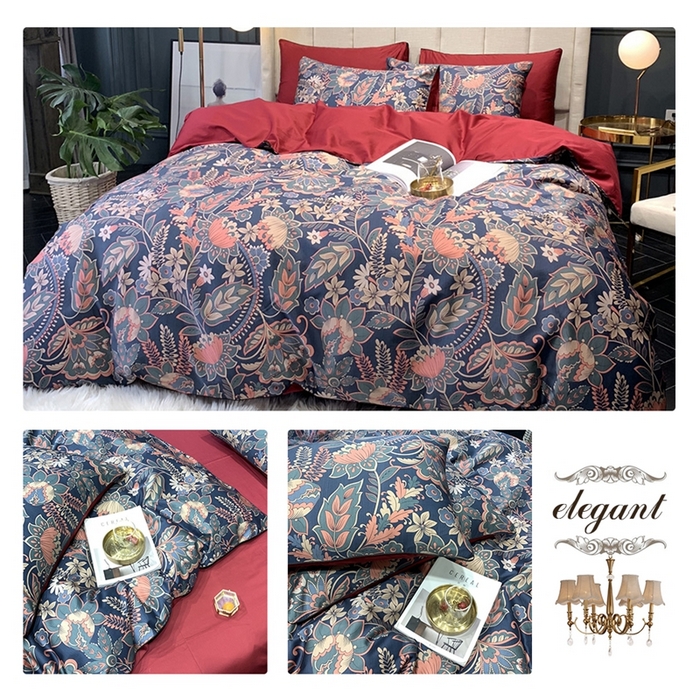 91家纺网 家纺一手货源 找家纺 优然居家纺 2025新款60支数码印花麻绳款四件套 爱德华