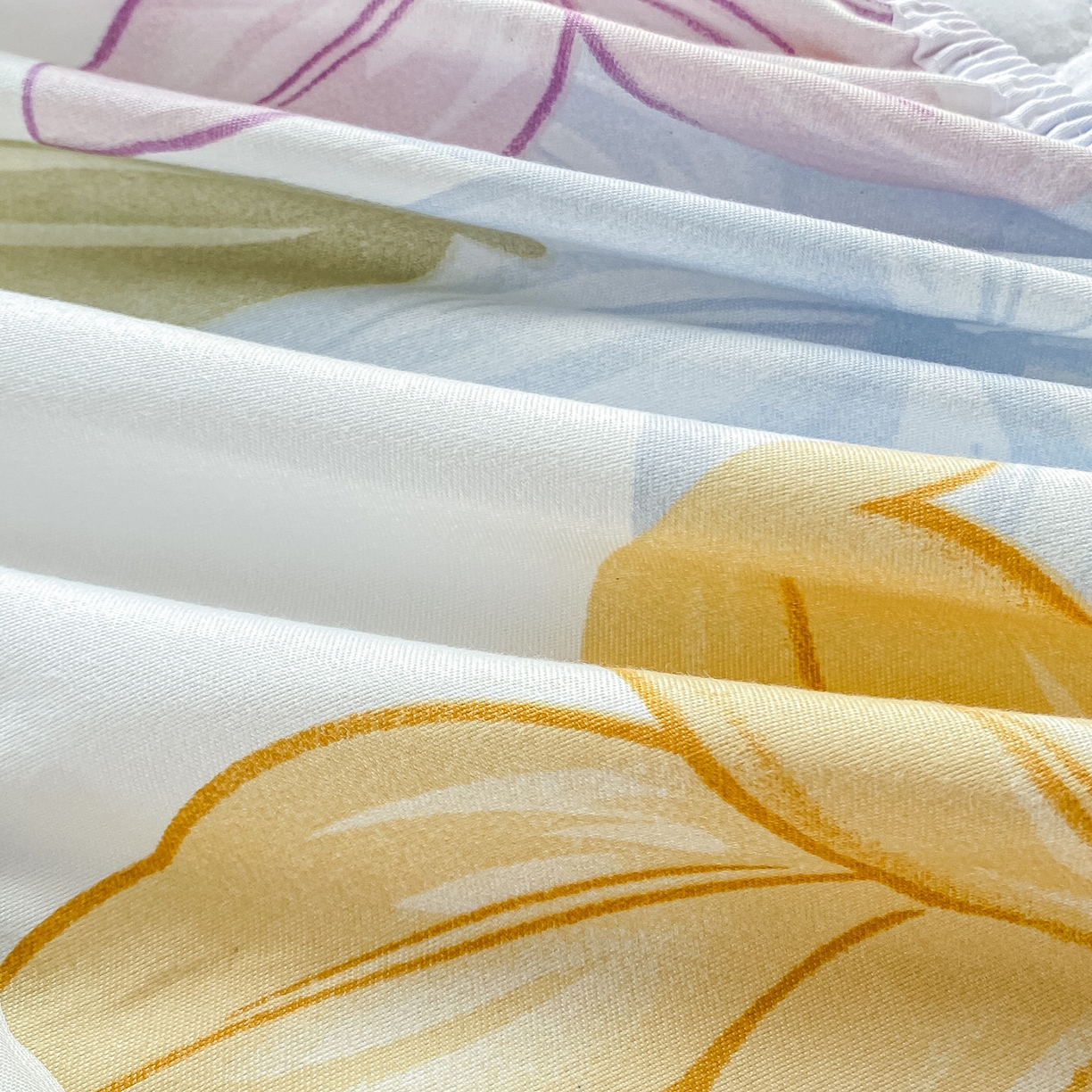 91家纺网 家纺一手货源 找家纺 眠势力 2025新款韩版花边夹棉床笠单件公主风四季款床垫保护套床罩 花相依