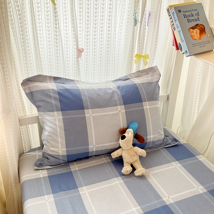 91家纺网 家纺一手货源 找家纺 拾物记 2025新款A类棉学生床笠第二批 英伦风