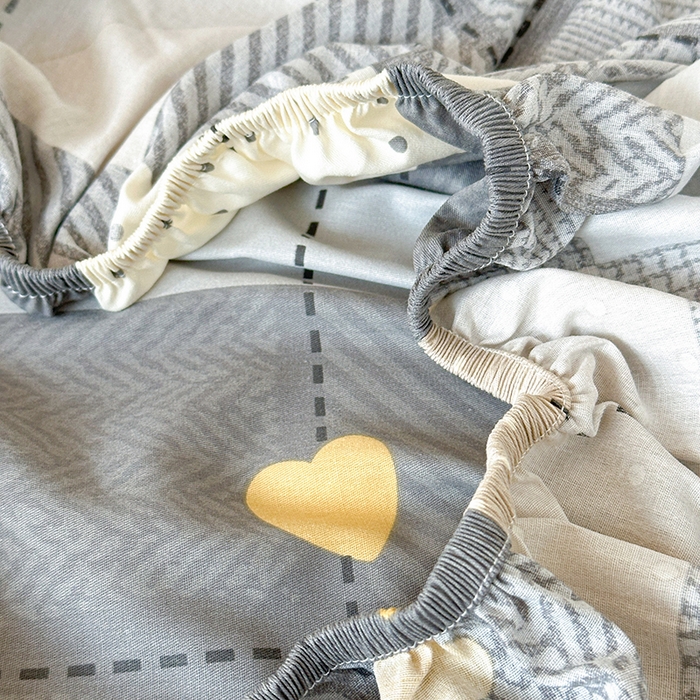 91家纺网 家纺一手货源 找家纺 拾物记 2025新款A类棉学生床笠第二批 积木电台-咖