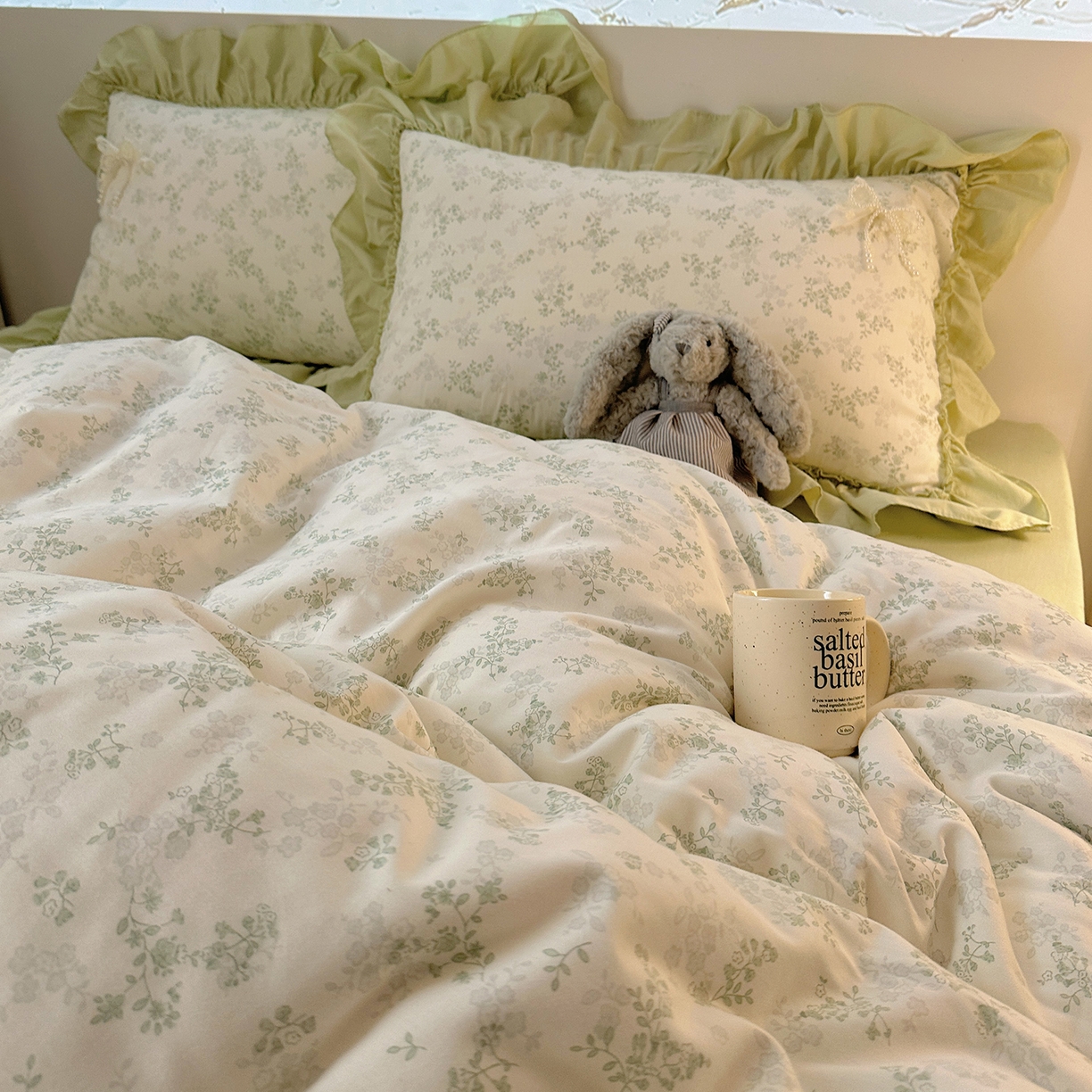 91家纺网 家纺一手货源 找家纺 （总）瑞莱 2025新款纯棉全棉印花13372 甜美风四件套