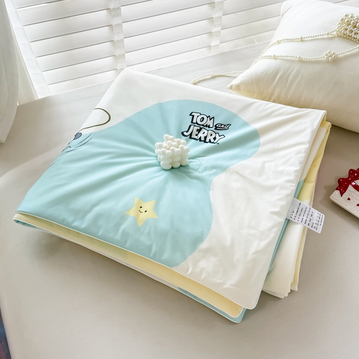 91家纺网 家纺一手货源 找家纺 （总）彩象树家纺 2025新款猫和老鼠系列凉感夏被被子被芯