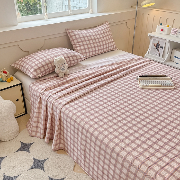 91家纺网 家纺一手货源 找家纺 爱彼家纺  2025新款锦柔老粗布席子凉席床单热卖花型 艾格