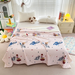 91家纺网 家纺一手货源 找家纺 彩象树家纺 2025新款猫和老鼠系列凉感夏被被子被芯 甜品奇遇记,甜品奇遇记