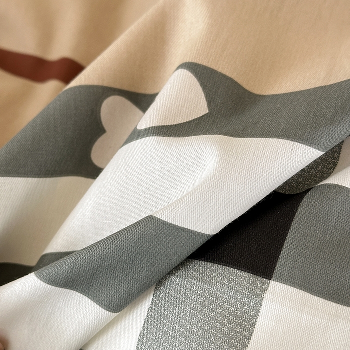 91家纺网 家纺一手货源 找家纺 拾物记 2025新款A类棉学生床笠第二批 格调心情-咖