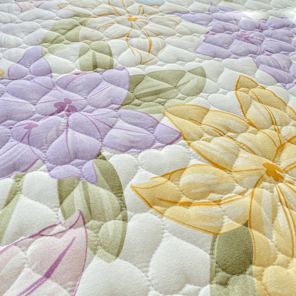 91家纺网 家纺一手货源 找家纺 眠势力 2025新款韩版花边夹棉床笠单件公主风四季款床垫保护套床罩 花相依