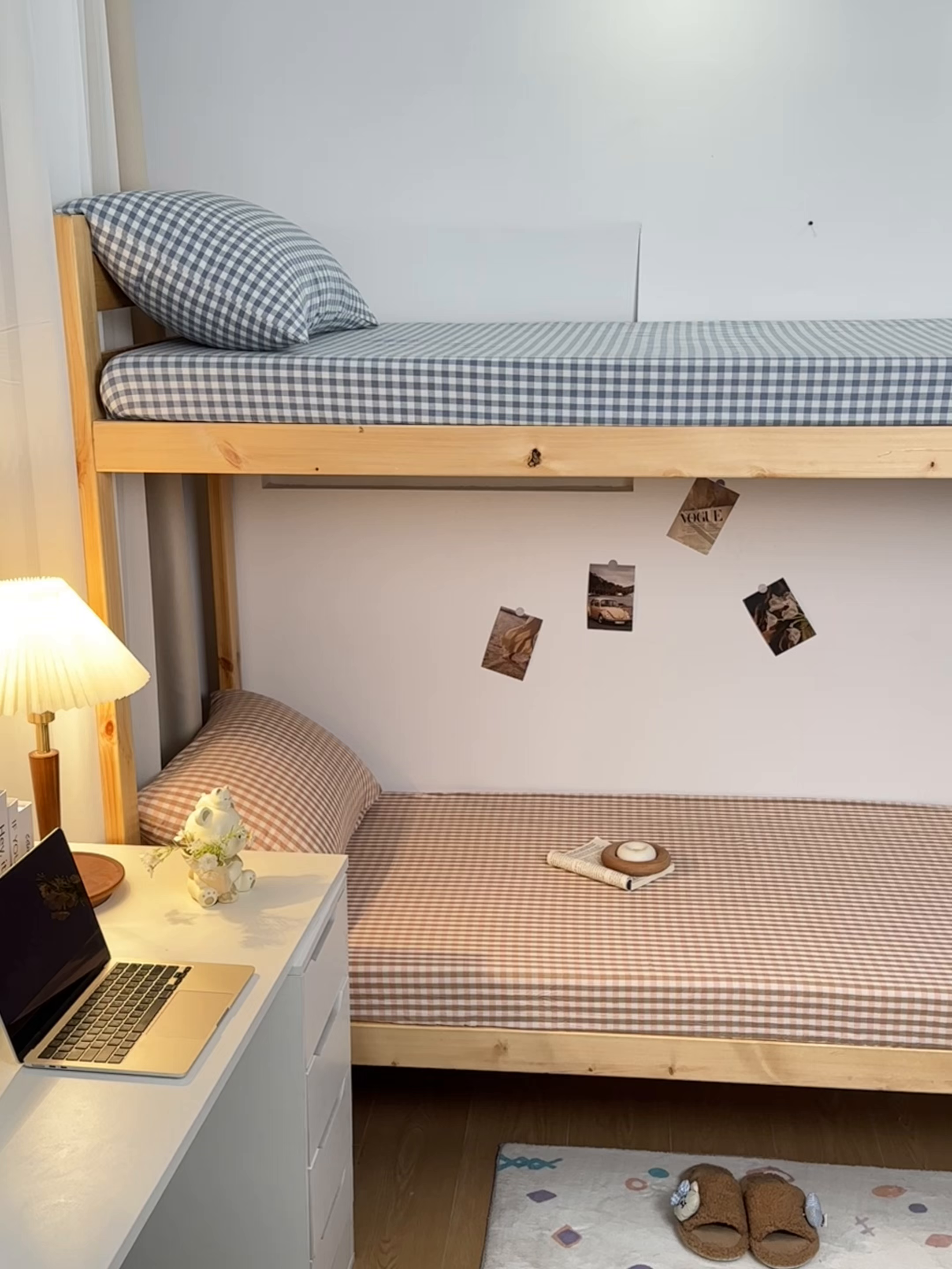 91家纺网 家纺一手货源 找家纺 寐眠 2025新款全棉纯棉水洗棉单床笠学生款床笠单件 粉小格