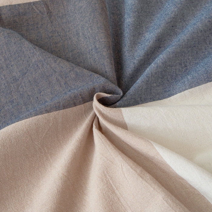 91家纺网 家纺一手货源 找家纺 寐眠 2025新款全棉纯棉水洗棉单床笠学生款床笠单件 蓝大格