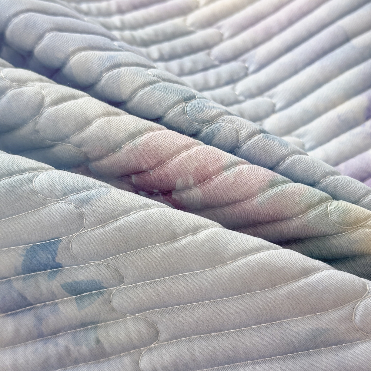 91家纺网 家纺一手货源 找家纺 橘夏家纺 2025新款莱赛尔天丝轻奢风多功能床盖三件套软凉席盖毯  朝花夕拾