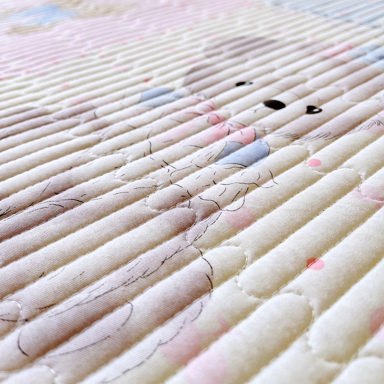 91家纺网 家纺一手货源 找家纺 （总）金鑫汇家纺2025新款A类全棉绗缝夹棉印花床盖