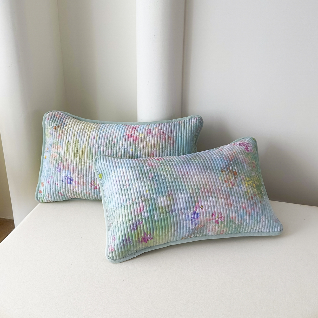 91家纺网 家纺一手货源 找家纺 橘夏家纺 2025新款莱赛尔天丝轻奢风多功能床盖三件套软凉席盖毯  米拉之家