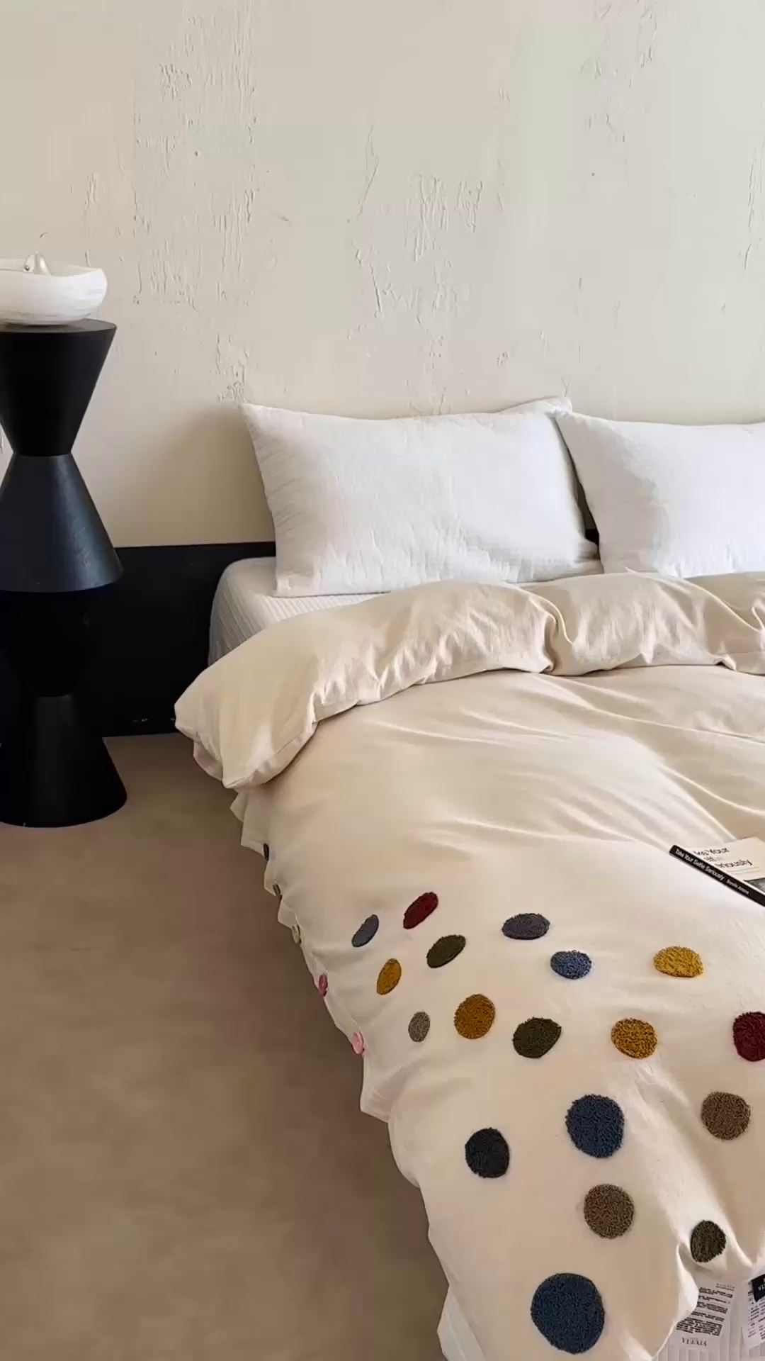 91家纺网 家纺一手货源 找家纺 （总）月夏 2025新款棉麻四件套-炫彩