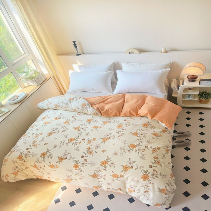 91家纺网 家纺一手货源 找家纺 艾迪尚家纺 2025新款生态全棉纯棉磨毛印花四件套 宁静—米