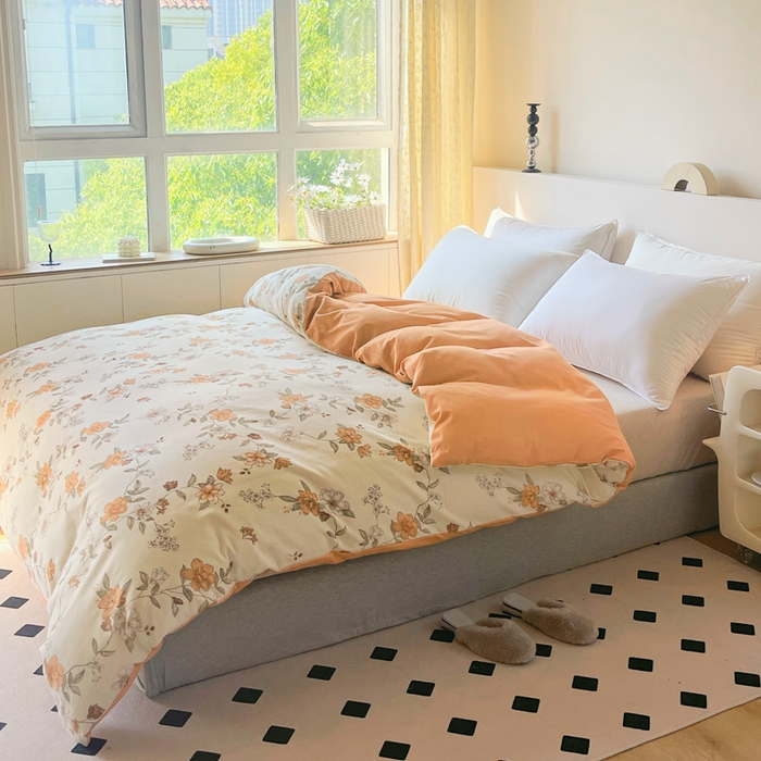 91家纺网 家纺一手货源 找家纺 艾迪尚家纺 2025新款生态全棉纯棉磨毛印花四件套 宁静—米