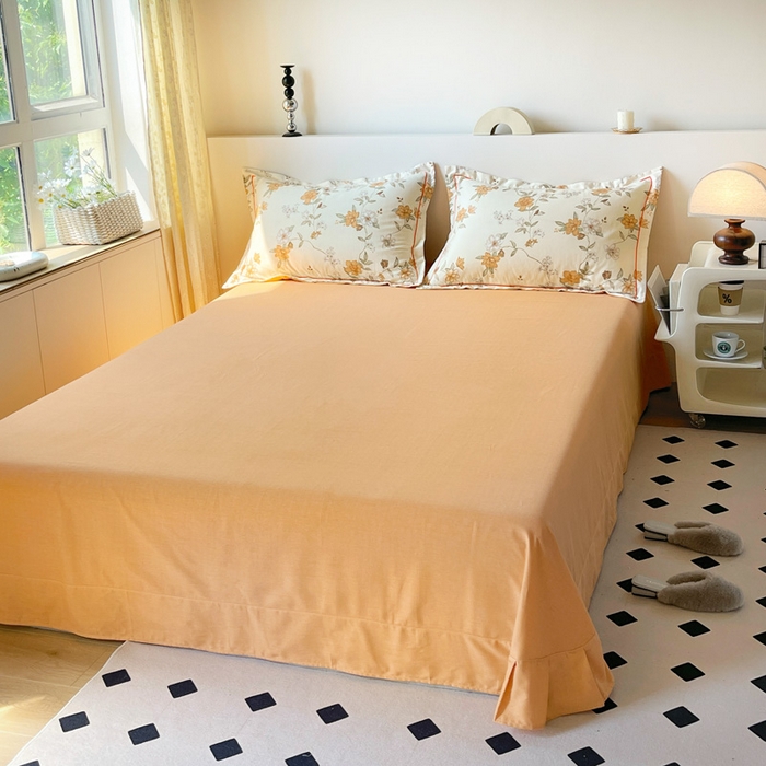 91家纺网 家纺一手货源 找家纺 艾迪尚家纺 2025新款生态全棉纯棉磨毛印花四件套 宁静—米