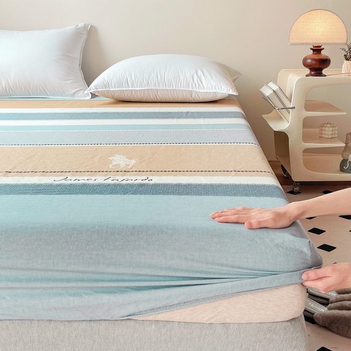 91家纺网 家纺一手货源 找家纺 艾迪尚家纺 2025新款生态全棉纯棉磨毛印花四件套 普罗迪—兰