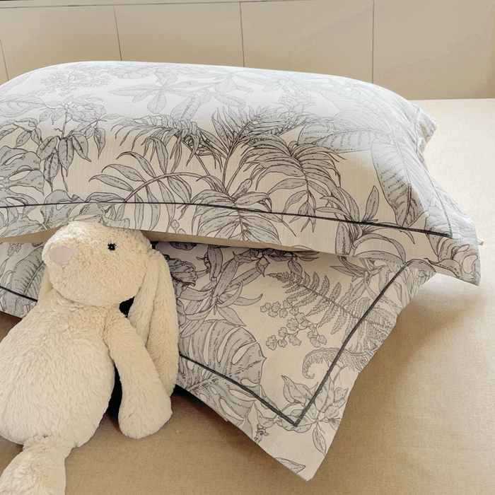 91家纺网 家纺一手货源 找家纺 艾迪尚家纺 2025新款生态全棉纯棉磨毛印花四件套 热带雨林