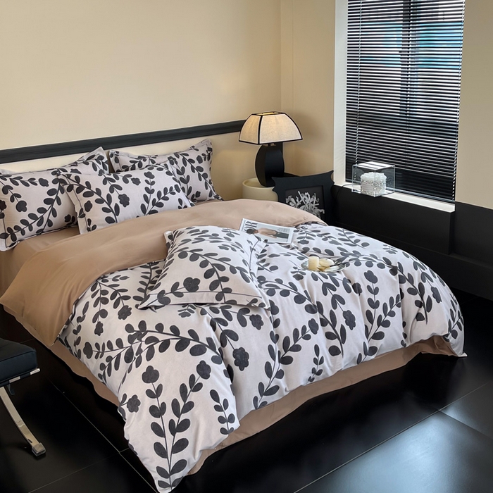 91家纺网 家纺一手货源 找家纺 艾迪尚家纺 2025新款生态全棉纯棉磨毛印花四件套 上春山-米