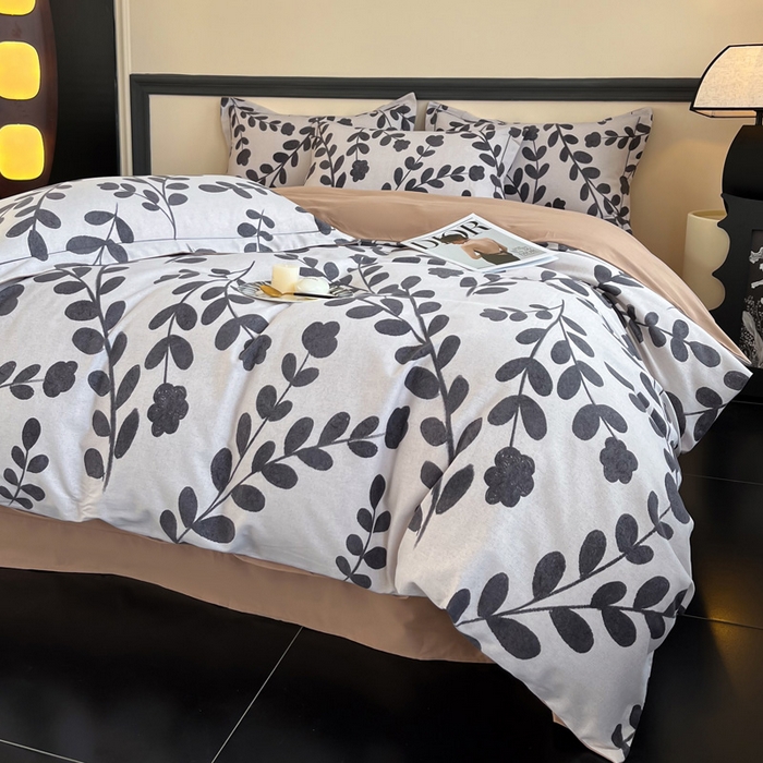 91家纺网 家纺一手货源 找家纺 艾迪尚家纺 2025新款生态全棉纯棉磨毛印花四件套 上春山-米