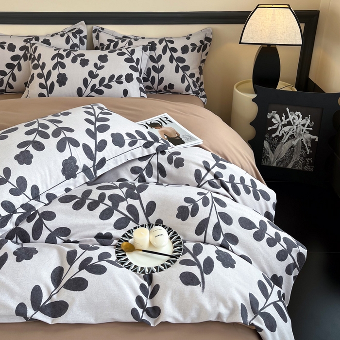 91家纺网 家纺一手货源 找家纺 艾迪尚家纺 2025新款生态全棉纯棉磨毛印花四件套 上春山-米