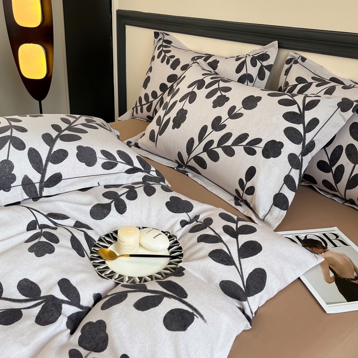 91家纺网 家纺一手货源 找家纺 艾迪尚家纺 2025新款生态全棉纯棉磨毛印花四件套 上春山-米