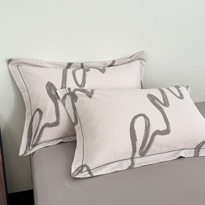 91家纺网 家纺一手货源 找家纺 艾迪尚家纺 2025新款生态全棉纯棉磨毛印花四件套 时光-灰