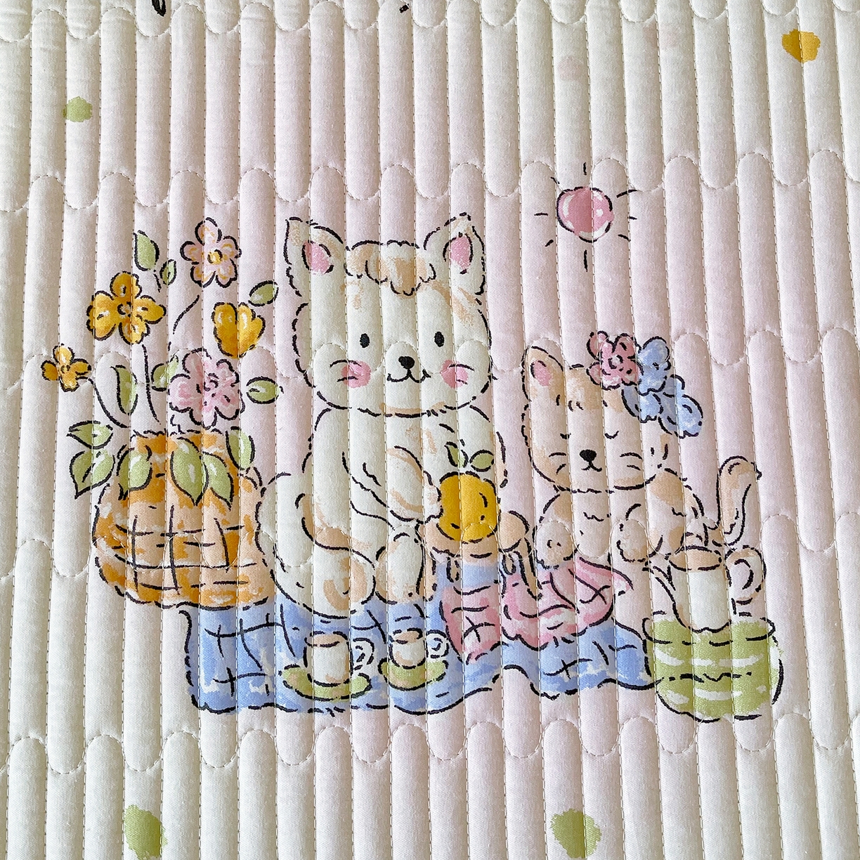 91家纺网 家纺一手货源 找家纺 金鑫汇家纺 2025新款A类全绗缝夹棉印花枕套 喵喵日记