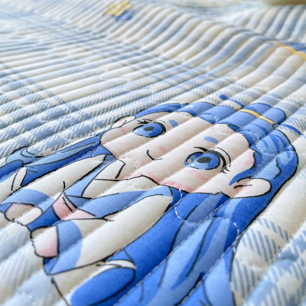 91家纺网 家纺一手货源 找家纺 金鑫汇家纺 2025新款A类全绗缝夹棉印花枕套 谦逊敖丙